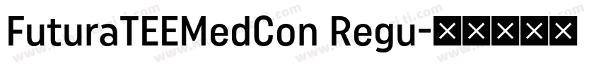 FuturaTEEMedCon Regu字体转换